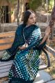Gajji Silk Bandhej Saree: Timeless Elegance with Large Central Polka Dot Design