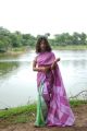 Artistic Shibori Pallu Mulberry Silk Saree with Ombre Body