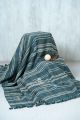 Blue indian wool throw