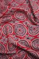 Ajrakh Hand Block Print Natural Dye Cotton Fabric