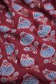 Ajrakh Hand Block Print Natural Dye Cotton Fabric