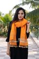 Handwoolen pure kutchi yellow stole