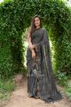 Ajrakh Hand Block Print Saree with Kota Zari Border