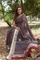 Elegant Kota Ajrakh Saree with Zari Border