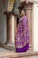 Designer Georgette Bandhani Saree with Banarasi Border