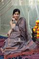 Designer chanderi hand block printed saree