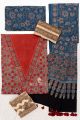Authentic Ajrakh Hand Block Print Natural Dye Cotton Suit