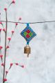 Copper bell art with kutch embroidery keychain
