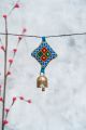 Ethnic Kutch Iron Copper Bell Keychain with Embroidery