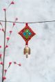 Handcrafted Kutch Bell Keychain with Positive Sound Bell and Embroidery