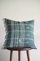 Pure Teal color wool 24×24 pillow cover