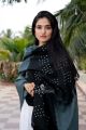 Black & Grey Pure Marino Wool Bandhni shawl