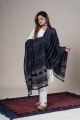 Elegant Handwoven Dupatta in Cotton and Tussar Silk Stripes