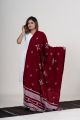 Maroon Traditional Chomukh Kutch Shawl with Intricate Weaving