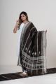 Brown Kutch Handwoven Desi Sheep Wool Shawl with Traditional Motifs