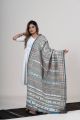 White Kutch Traditional Shawl with Classy Motifs