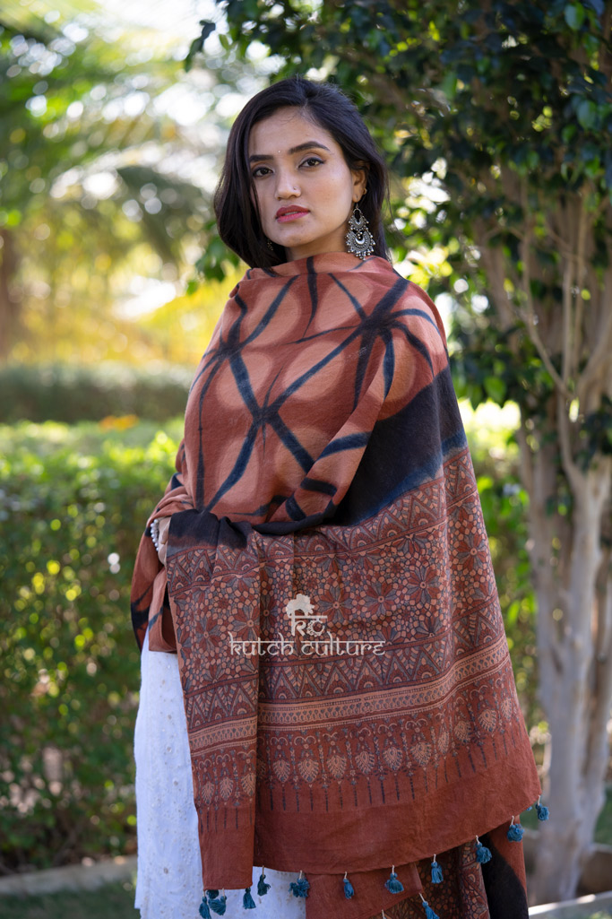 Designer hand woven shawl