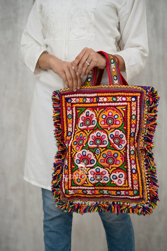 Designer multi color Embroidery bag