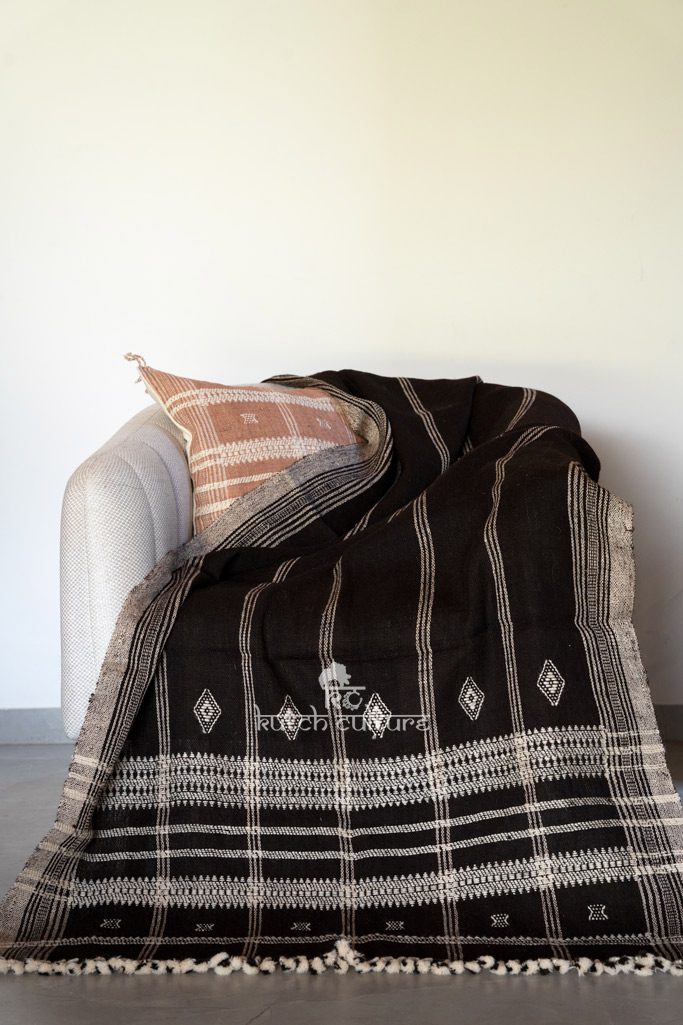 Brown  hand woven throws