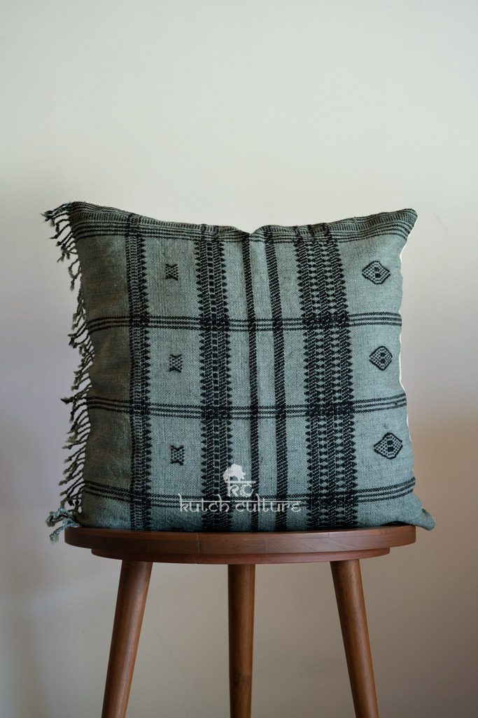 Hand weaving pure wool 22×22 pillow cover