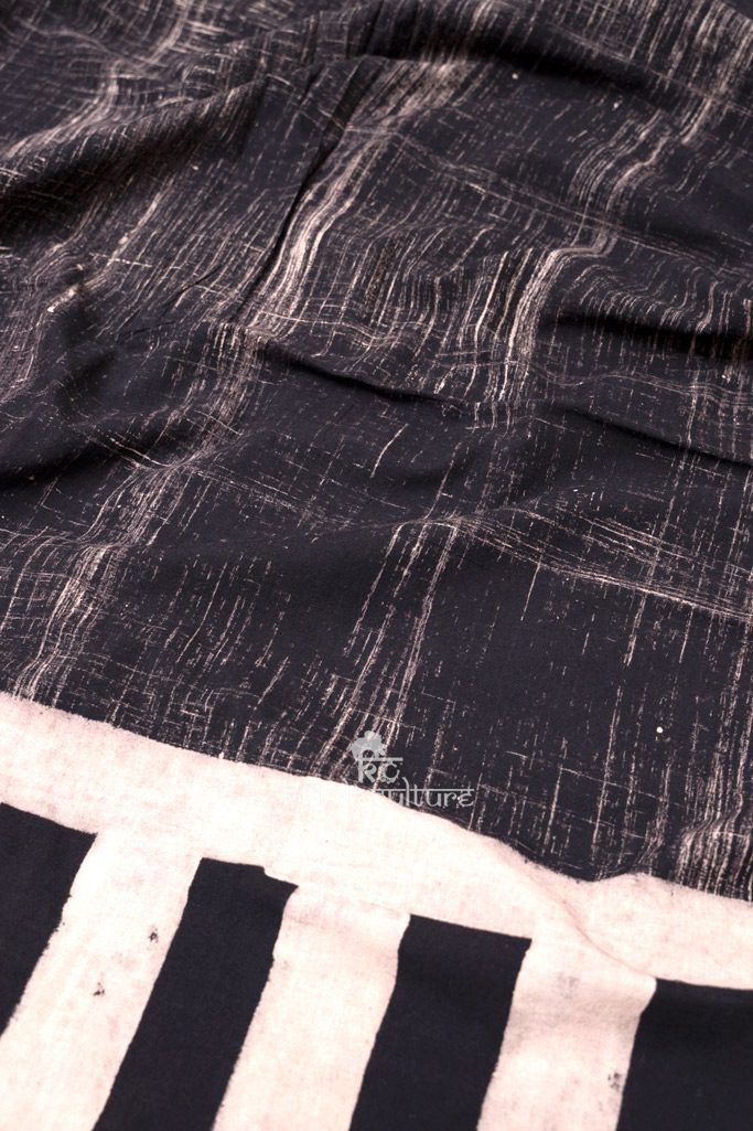 Cotton Ajrakh block print top fabric 3 mtr